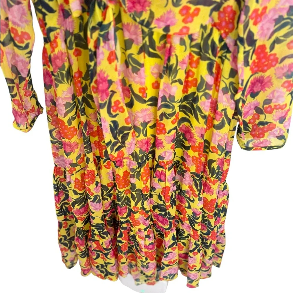 Saloni Alexia Azalea Silk Maxi Dress - Picture 9 of 14